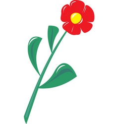 Plastic flower vector image