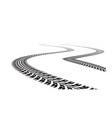 Tire tracks vector image