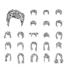 Man woman hairdress vector image