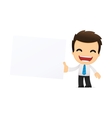Cartoon office worker vector image