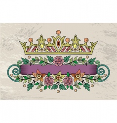 Floral frame vector image