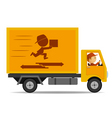 Truck delivery vector image