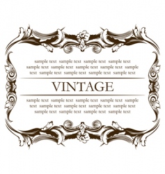 Frame vintage vector image