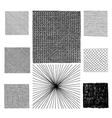 Hand drawn textures vector image