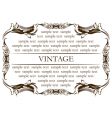 Vintage frame vector image