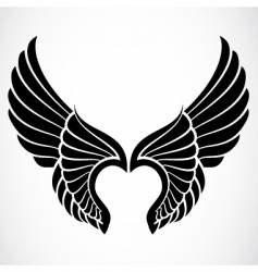 Angel wings vector image