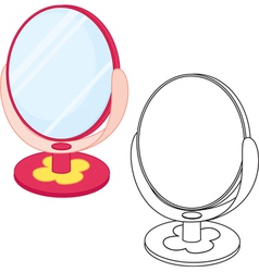 Mirror toy vector image