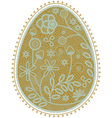 Lace egg vector image