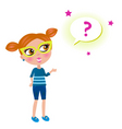 School geek child vector image