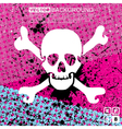 Skull background vector image