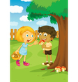 In the park vector image