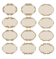 Set of ornate frames vector image