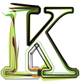 Organic Font vector image
