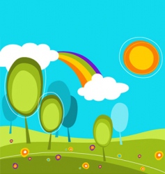 Summer background vector image