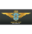 Vintage crest vector image