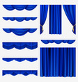 Set of curtains vector image
