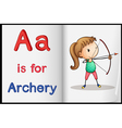 Vocabulary learning sheet vector image