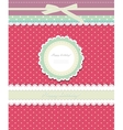 Vintage background for invitation card vector image