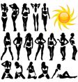 Bikini women vector image