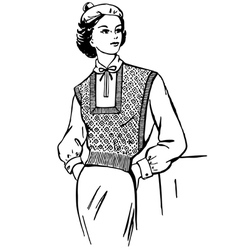 Beautiful fashionable girl vector image