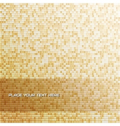 Seamless background with shiny golden paillettes vector image