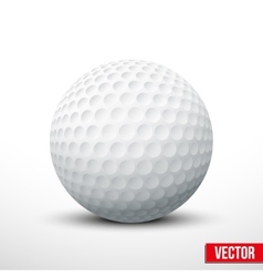 Golf ball isolated on white with clipping path vector image