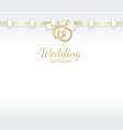 Wedding header vector image