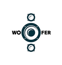 Subwoofer symbol Subwoofer symbol vector image