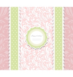 Vintage background for invitation card vector image