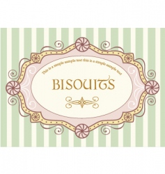 Vintage label vector image