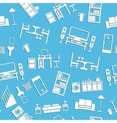 Furniture pattern vector image