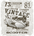 SCOOTER vector image