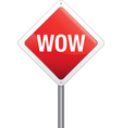 Wow vector image