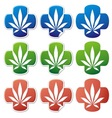 Medical cannabis sticker vector image