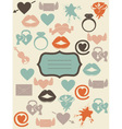 Love Icons vector image