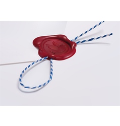 Waxseal with thread vector image