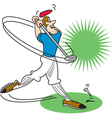 Golfer vector image