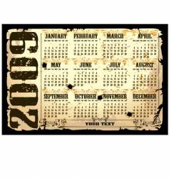 Calender of 2009 starts sunday vector image