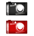 Grunge digital camera vector image