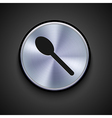 Metal icon on gray background Eps10 vector image