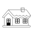 Santas north pole home christmas character icon vector image