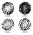 Scribble nest variation vector image
