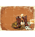 Cowboy elements vector image