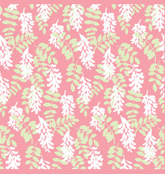 Elegant seamless pattern with white flowers vector image