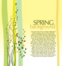 Spring design background vector image