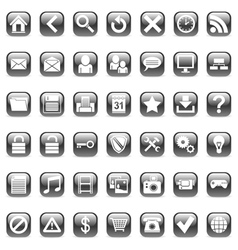 Web icons vector image