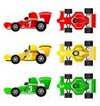 Formula car set vector image
