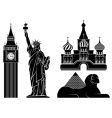 Landmarks vector image