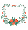 Floral frame vector image