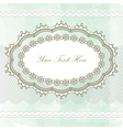 Vintage lace frame vector image